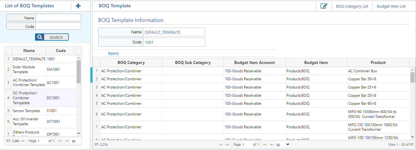 installation and setup of budget module